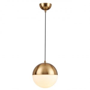 4960/1A PENDANT ODL22 393 античн.бронза/металл/белый/стекло Подвес E27 1*40W PINGA