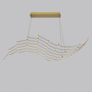 7058/45L HIGHTECH ODL25 289 Подвесной светильник нерж/сталь золото IP20 LED 3000K 220V WELKIN