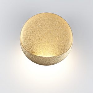 7004/7WL HIGHTECH ODL25 297 Настенный светильник золотой ice crack/акрил IP44 LED 7W Лм 3000K CRI > 90 VELA