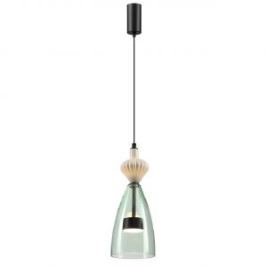 5046/12LC L-VISION ODL24 369 черный/зеленый/металл/стекло/керамика Подвес LED 12W 4000К 1400Лм PALLETA