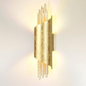 3901/5W L-VISION ODL20 521 золотистый/стекло/металл Настенный светильник LED 4000K 5W 220V MONICA