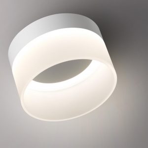 359445 OVER NT24 390 белый Светильник накладной светодиодный IP20 LED 18W 220-240V 4000K 1170Лм AURA