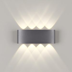 358461 STREET NT20 736 темно-серый  Ландшафтный настенный светильник IP54 LED 4000K 8W 85-265V CALLE