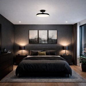 7656/12L MITRA LED SN 547 Светильник пластик/белый/черный LED 12Вт 4000K D200 IP20 MIRA BLACK