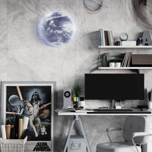 3085/CLN PALE SN 118 Светильник пластик/белый/синий LED 36Вт 4000К D330 IP43 SPACE
