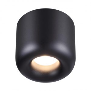 359440 OVER NT24 372 черный Светильник накладной влагозащищённый IP44 LED 10W 220-240V 3000K 650Лм LISSE