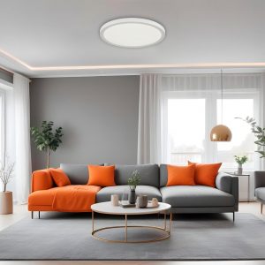 7790/18L MITRA LED SN 000 Светильник пластик/белый LED 18Вт 3000/4000/6500К D225 IP44 CCT/датчик движения NEBULA WHITE