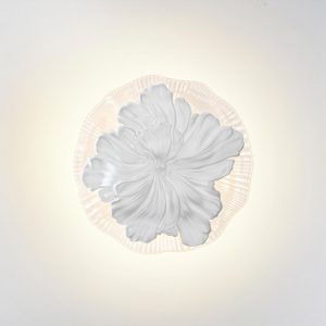 6614/8WL HIGHTECH ODL24 431 белый/гипс/акрил/прозр. стекло Настенный светильник IP20 LED 8W 3000K 220V FIORE