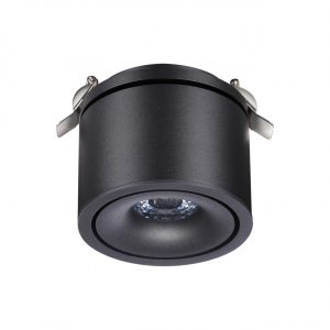 358775 SPOT NT21 526 черный Светильник встраиваемый светодиодный IP20 LED 15W 4000K 1300Лм 100-265V GRODA