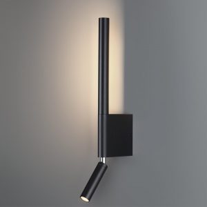 359436 OVER NT24 356 черный Светильник настенный с выключателем IP20 LED 5W+3W 220-240V 3000K 320Лм FERMO