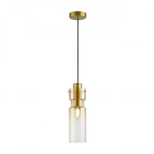 5057/1A PENDANT ODL24 385 золотой/янтарный/металл/стекло Подвес E27 1*40W SCROW