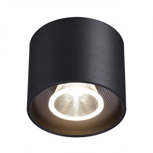 358792 OVER NT21 356 черный Светильник накладной светодиодный IP20 LED 15W 4000K 1600Лм 110-265V BIND