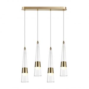 5043/42L L-VISION ODL24 000 глянц.золото/прозрачный/металл/стекло Люстра LED 42W 3000K 4167Лм LUMP