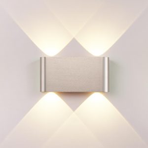 7106/4WL HIGHTECH ODL26 441 Настенный светильник матовый никель/металл IP20 LED 4W 3000K 220V MAGNUM
