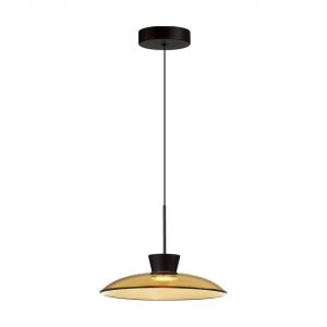 5055/9LA L-VISION ODL24 387 черный/янтарный/металл/стекло Подвес LED 9W 3000К SAUCER
