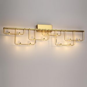 7060/12WL HIGHTECH ODL26 287 Настенный светильник нерж/сталь золото IP20 LED 12W 1080Лм 3000K 220V ZAHA