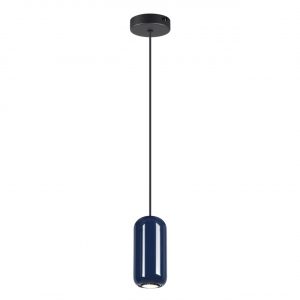 5053/1E PENDANT ODL24 375 черный/синий/металл Подвес GU10 LED 4W OVALI
