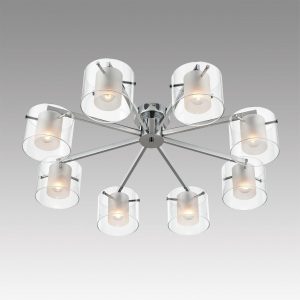 8261/8C MODERNI LN26 135 металл/стекло, хром/прозрачный Люстра потолочная E14 8*40W 220V VERDI