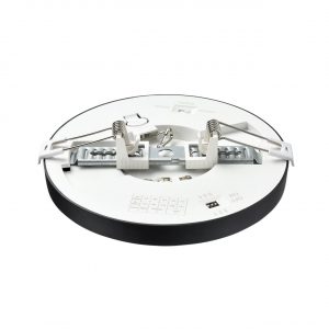 7788/12L MITRA LED SN 537 Светильник пластик/белый/черный LED 12Вт 3000/4000/6500К D170 IP44 CCT/датчик движения NEBULA BLACK