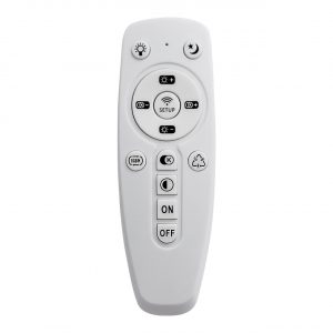 3020/EL TAN SN 213 Светильник пластик/хром LED 72Вт 3000-6500K 535х535 IP43 пульт ДУ/ LampSmart LONA
